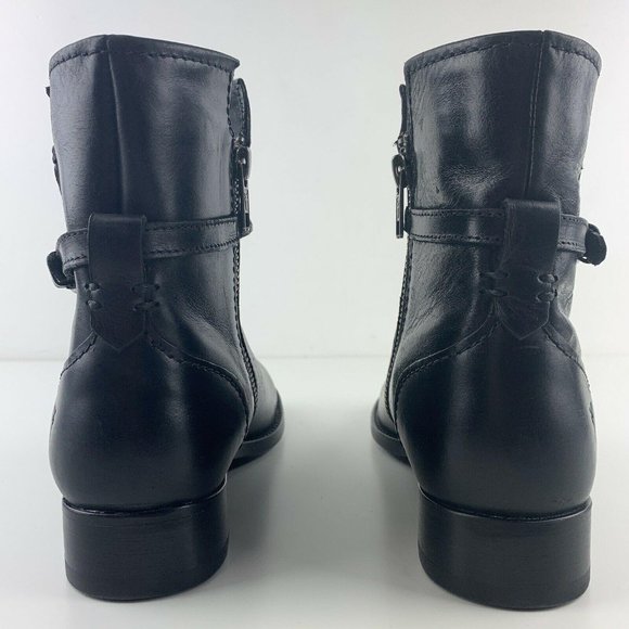 Womens Frye Boots Size 6 Melissa Seam Short Black - Picture 7 of 12